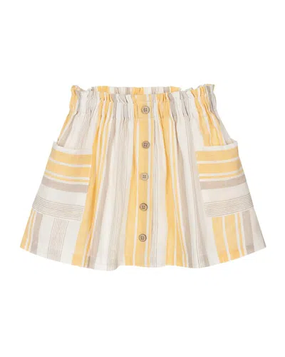 Mayoral Striped Pleated Skirt In Multi
