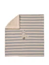 Mayoral Striped Sherpa Blanket In Brown