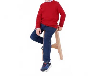 Mayoral Kids' Supersoft Relaxed Sweater In Red