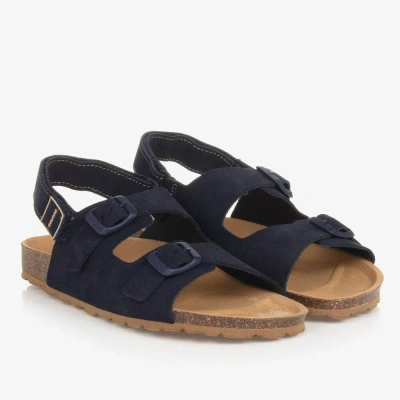 Mayoral Teen Blue Suede Leather Sandals