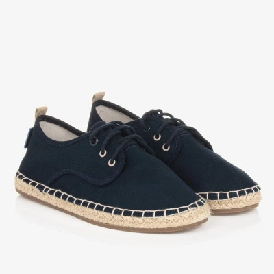 Mayoral Teen Boys Navy Blue Lace-up Espadrilles
