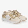MAYORAL TEEN GIRLS GOLD FAUX LEATHER TRAINERS