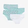 MAYORAL TEEN GIRLS LIGHT BLUE COTTON KNICKERS (4 PACK)