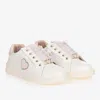 MAYORAL TEEN GIRLS WHITE LEATHER TRAINERS