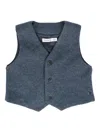 Mayoral Textured Button Waistcoat In Blue