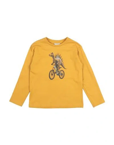 Mayoral Babies'  Toddler Boy T-shirt Mustard Size 7 Cotton In Yellow