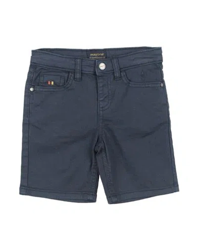 Mayoral Babies'  Toddler Girl Shorts & Bermuda Shorts Navy Size 4 Cotton, Elastane In Navy Blue