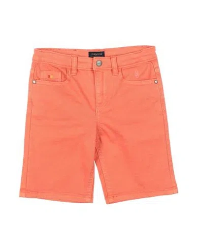 Mayoral Babies'  Toddler Girl Shorts & Bermuda Shorts Orange Size 7 Cotton, Elastane