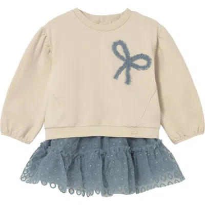 Mayoral Babies'  Tulle Skirt And Sweater Set In White