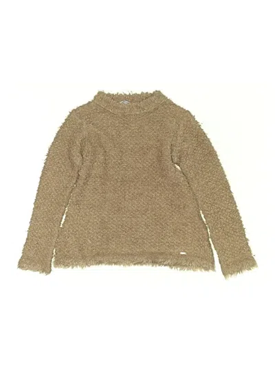 Pre-owned Mayoral Kids' Turtleneck Sweater In Tan