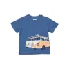 Mayoral Van Print T-shirt Kids In Blue