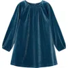 Mayoral Velvet Dress In Blue