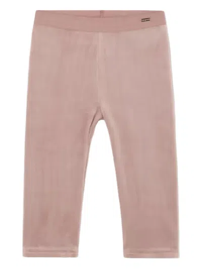Mayoral Babies' Velvet-effect Leggings In Pink