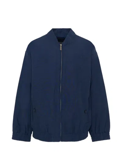 Mayoral Kids' Zip Bomber Jacket In Blue