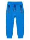 Mayoral Zip-detail Track Pants In Blue