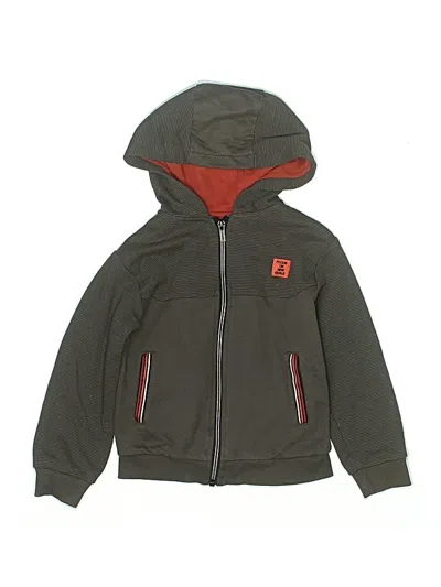 Pre-owned Mayoral Kids' Zip Up Hoodie In Gray