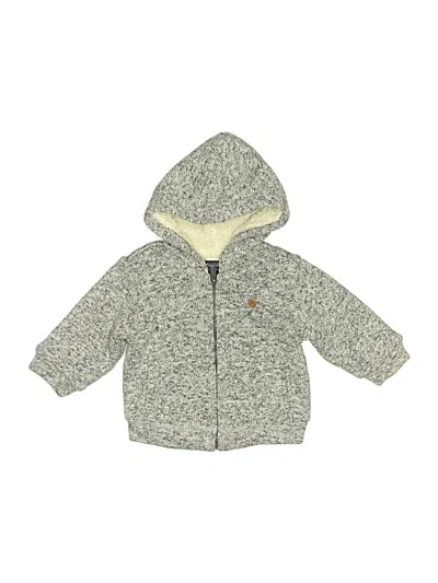 Pre-owned Mayoral Babies' Zip Up Hoodie In Gray