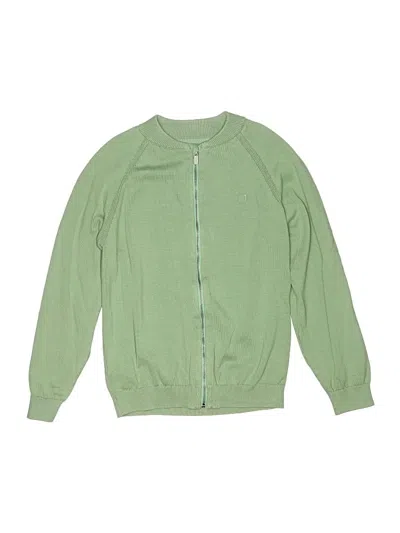 Pre-owned Mayoral Kids' Zip Up Hoodie In Green