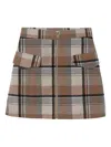 Mayoral Plaid Skirt In Brown