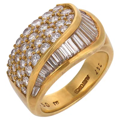 Pre-owned Mayors Mayor's Vintage 2.47 Carat Diamond 18k Yellow Gold Ring
