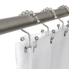 Maytex Mills Double Ball Glilde Shower Curtain Hooks In Silver