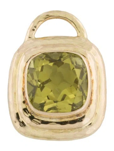 Pre-owned Maz 14k Quartz Pendant In Multi