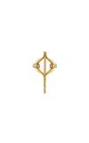 Mazarin Eboris Chain Link 18k Yellow Gold Diamond Single Earring
