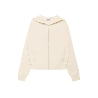 Mazden Yellow / Orange Ecrue Wool Cotton Buttercream Jacket