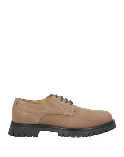 Maze Man Lace-up Shoes Camel Size 10 Leather In Beige