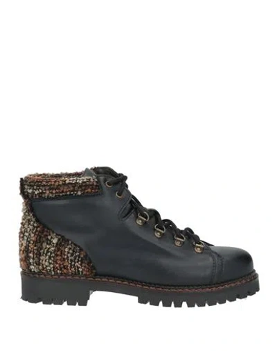 Maze Shoes Woman Ankle Boots Black Size 7 Leather In Multi