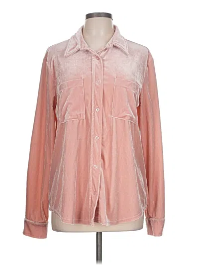Pre-owned Mazik Long Sleeve Blouse In Pink