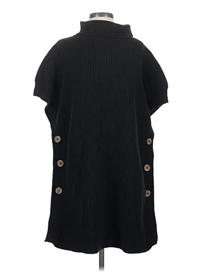 Pre-owned Mazik Poncho In Black