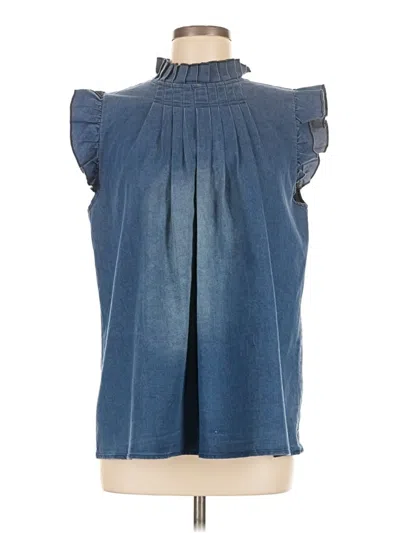 Pre-owned Mazik Sleeveless Blouse In Blue