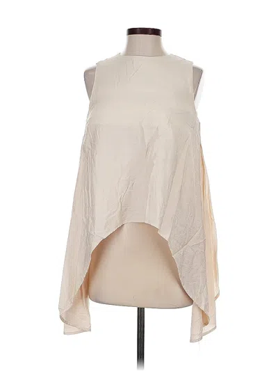 Pre-owned Mazik Sleeveless Blouse In White