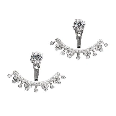 Mazin Jewels Anastasia Earrings In Metallic