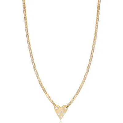 Mazin Jewels Austen Necklace In Gold