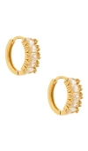 Mazin Jewels Baguette Hoops