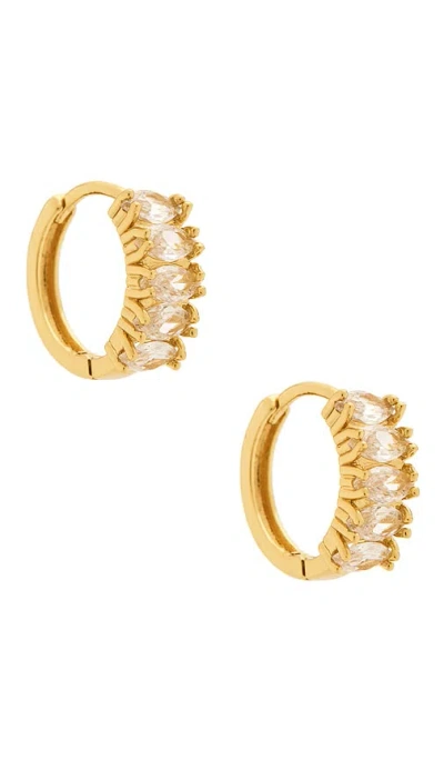 Mazin Jewels Baguette 耳环 In Gold