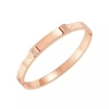 Mazin Jewels Brita Bangle In Rosegold