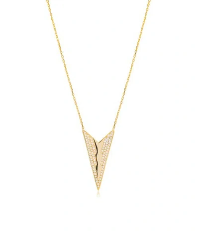 Mazin Jewels Broken Arrow Necklace