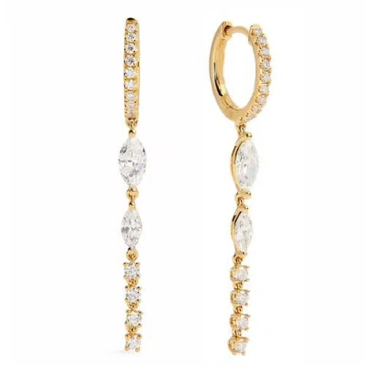 Mazin Jewels Empress Earrings In Gold