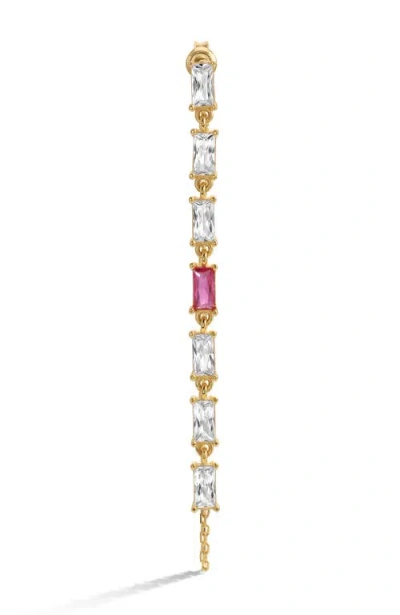 Mazin Jewels Genessis Chain Earring In Gold