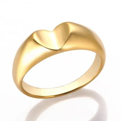 Mazin Jewels Heart Signet Ring