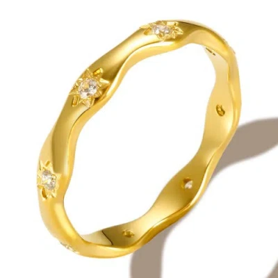 Mazin Jewels Jupiter Ring In Gold