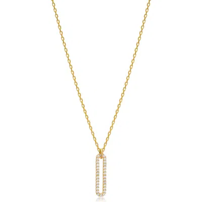 Mazin Jewels Linea Necklace In Gold