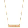 Mazin Jewels Pink Bar Pendant