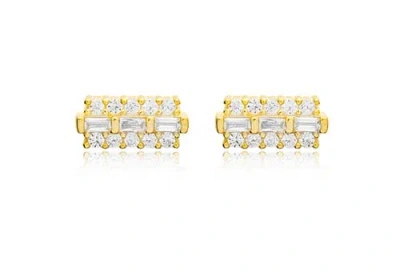 Mazin Jewels Serena Studs In Multi