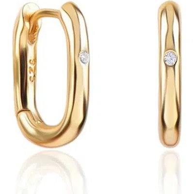 Mazin Jewels Simple Lock Huggies
