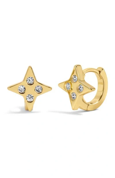 Mazin Jewels Star Huggies In Gold