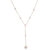 Mazin Jewels Starburst Lariat Necklace